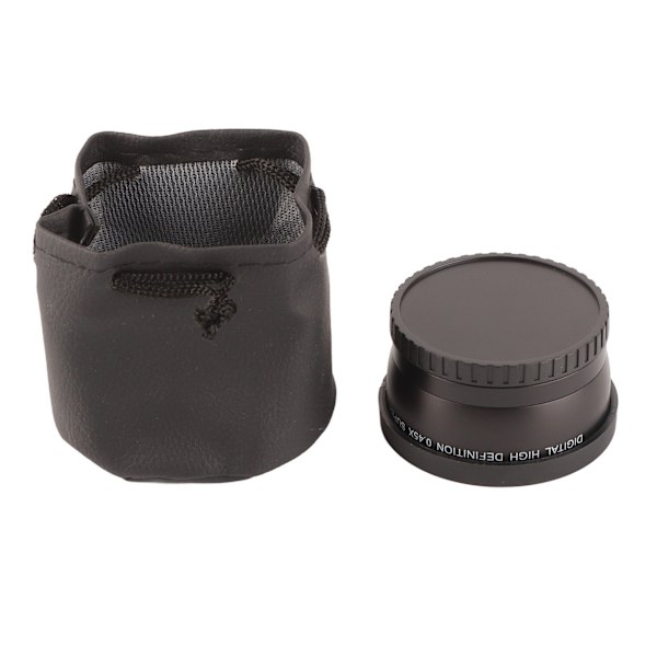 JSR‑1151 Avanceret 58MM 0.45X Vidvinkel Makroobjektiv Passer til Alle 58MM Diameter Kameraobjektiver