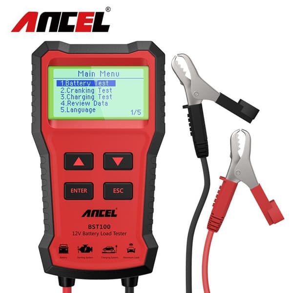 【03】Ancel BST100 12V Bilbatteritester 220Ah Opladningsanalysator