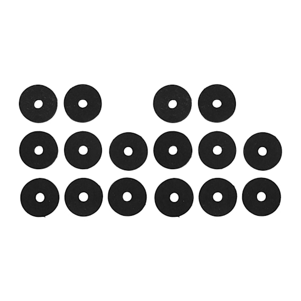 20 st/set Cymbal Ersättningstillbehör Plast Filt Cymbal Ärmar för De Flesta Trumset Svart