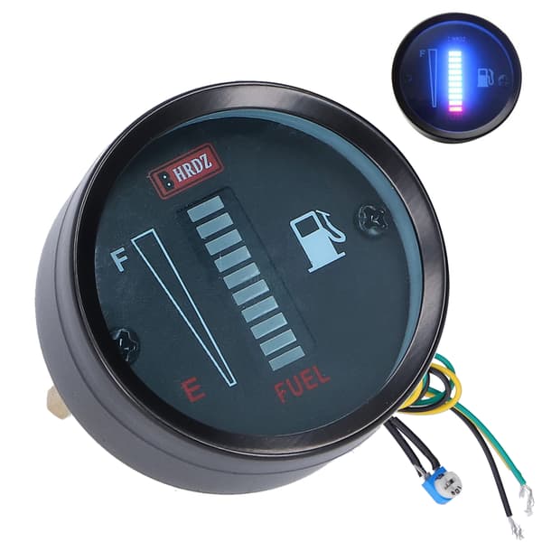 LED Brændstofmåler Indikator 52mm Dia 12V Justerbar Modstand til Bil Motorcykel