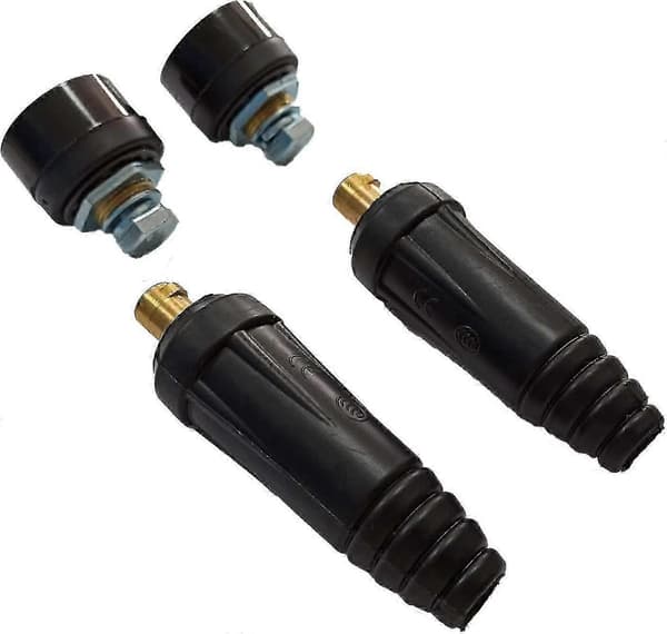 Snabbkopplingar för svetskabel 35-50mm 315A hane och hona 4-pack