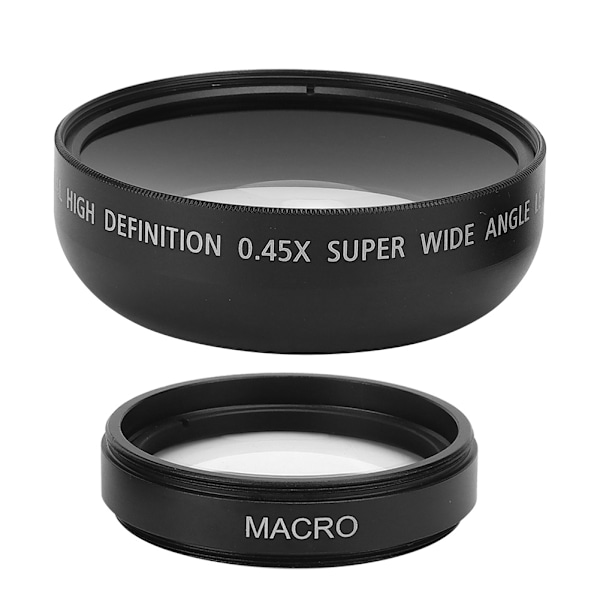 JSR‑1156 Edistyksellinen 46MM 0.45X Laajakulma Makro-objektiivi Sopii Kaikkiin 46MM Halkaisijan Kameraobjektiiveihin
