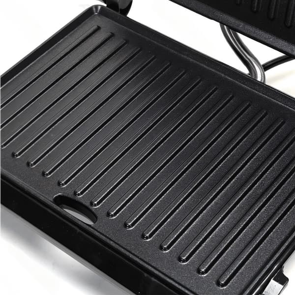 Aigostar 1000W Paninigrilli, ruostumaton teräs, kotivoileipägrilli, kaksoislämmitys