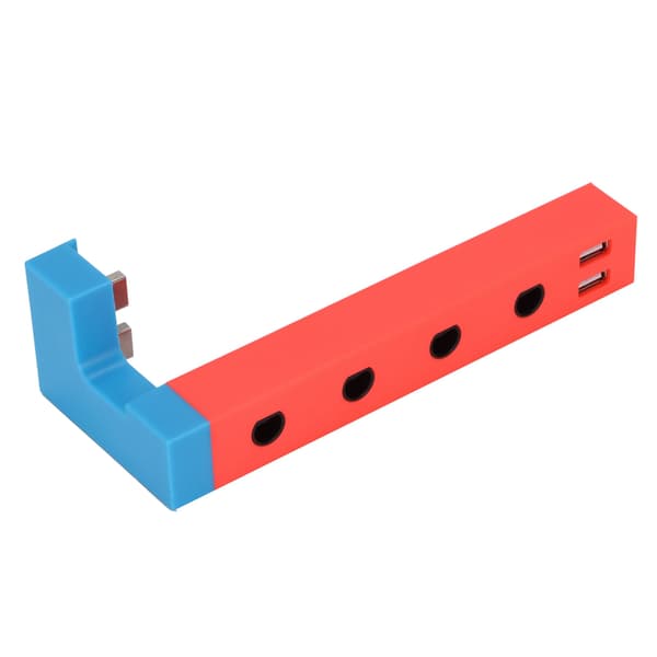 Trådbunden kontrolladapter Bärbar 4-portars adapter med 2 USB-portar Hållbara speltillbehör för GameCube
