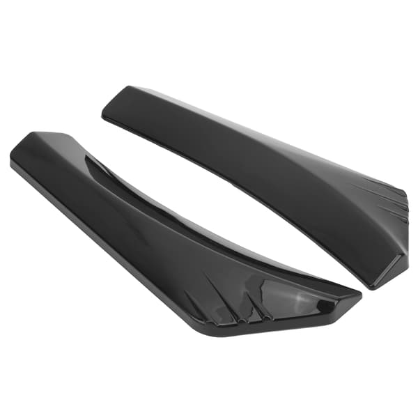 2st Glansig Svart Stötfångare Läpp Diffuser Splitter Wrap Vinkel Anti-Repskydd Universal för Bil