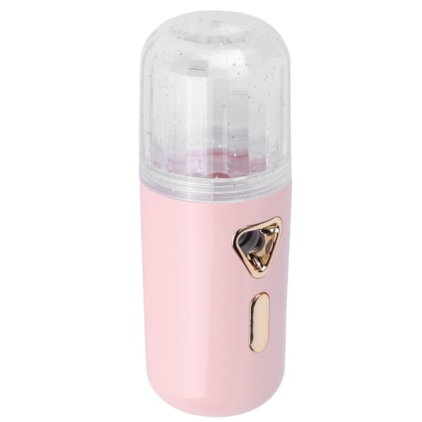 30ml Mini Ansiktsfuktare Bärbar Nano Atomisering USB Laddning Ansiktsmist Sprayer Rosa