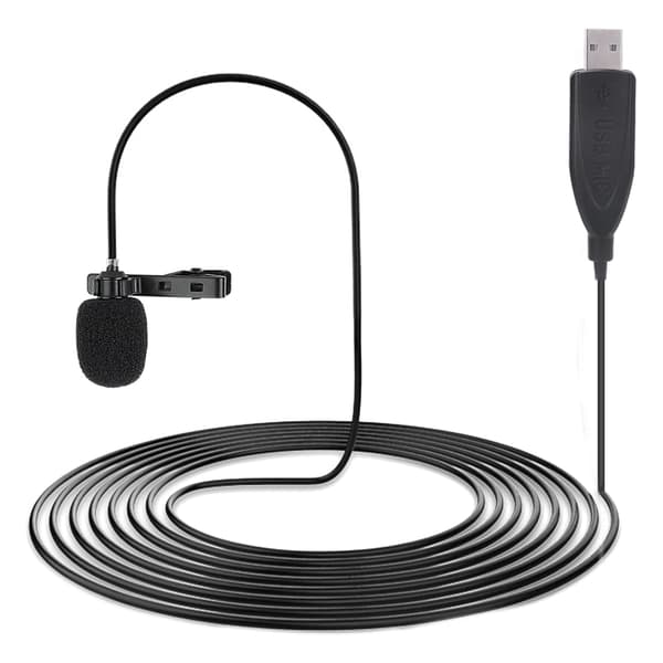 Kannettava USB-läppämikrofoni tietokoneäänityksiin ja konferensseihin