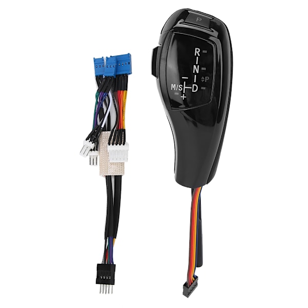 Elektrisk LHD Automatisk LED Gear Shift Knob Retrofit Kit Passer til BMW E46 E60 E61 Refit til F30 Style Glossy Black