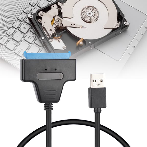 USB3.0 til SATA SSD Kabel Dataoverførselsforbindelseslinje til Solid State Harddisk CD