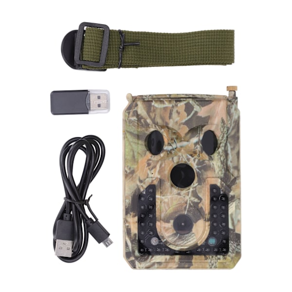 Trail Camera 1080P IR Night Vision IP54 Vandtæt 0,8s Trigger Time Jagt Vildtkamera til Observation af Dyreliv