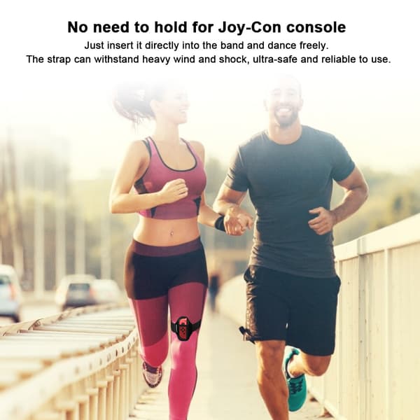 2 STK Bærbare Justerbare Sportsdanse Benstropper til Switch Joy Con Konsol Tilbehør