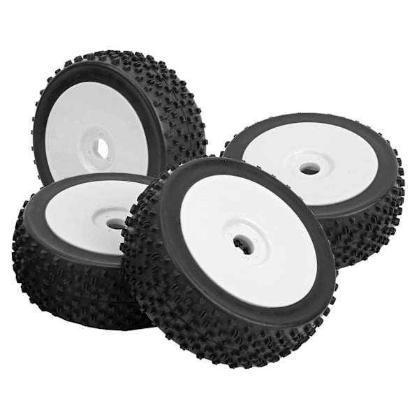 4 stk. RC Bil Dæk Hjul RC Tilbehørsdele Passer til 1/8 Traxxas HSP Tamiya (A8012)