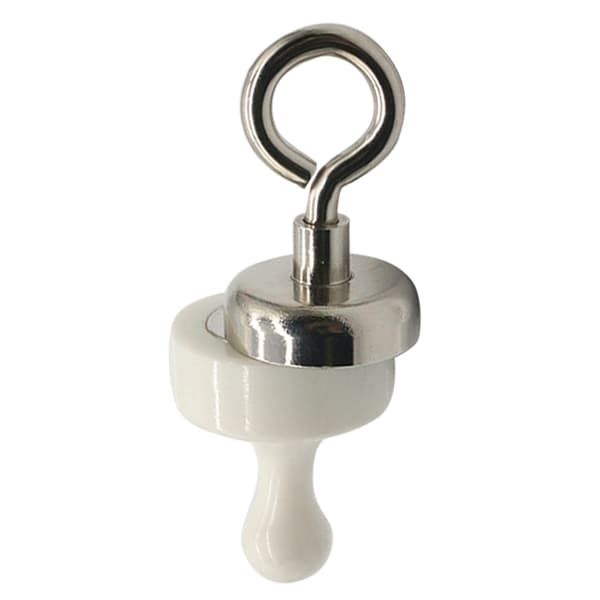Magnetiska tryckknappar, kylskåpsmagneter, multifunktionella för utomhus, tält, camping, kök, vita