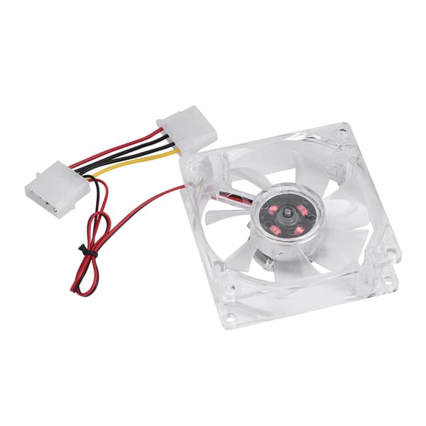 80mm LED Lys 12V 4Pin Lydløs PC Kabinet Køleventilator Computer Køler Farverig