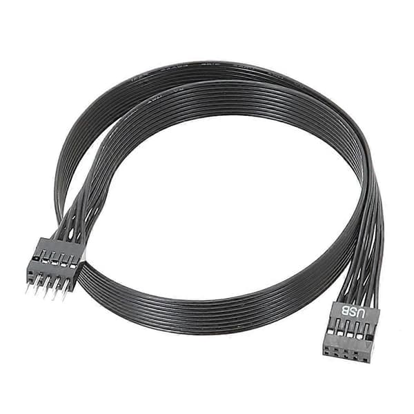 【03】24AWG Computer 9-bens han til hun forbindelse fladkabel USB 9-bens forlængelse 30cm