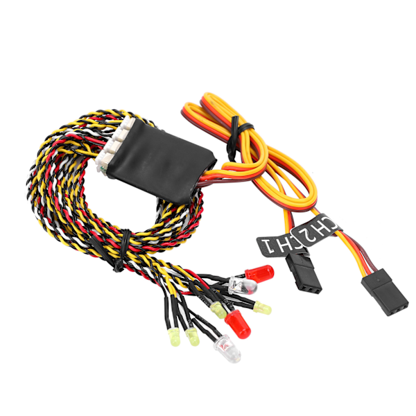 RC Crawler Køretøj 8LED Linkage Lys Gruppe Tilbehør til SCX10 D90 1/8 1/10 RC Bil