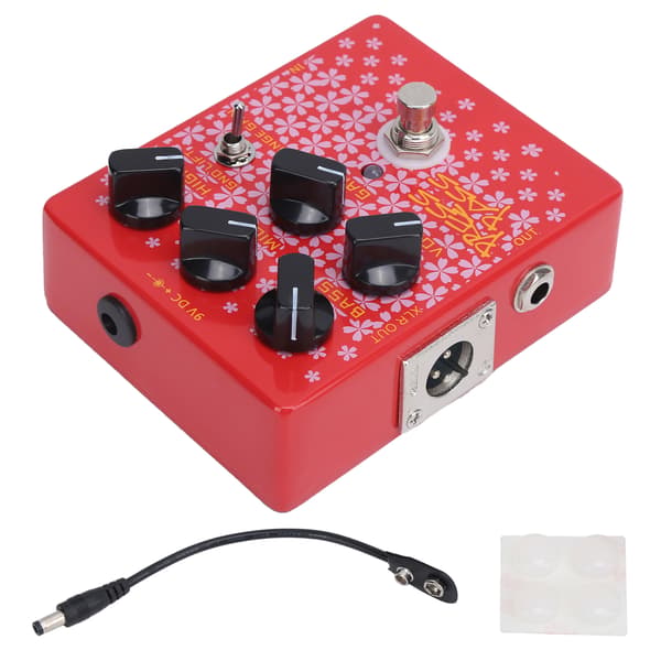 Basgitarr Effekter Pedal Driver med DI Rörförstärkare XLR Utgång Instrumenttillbehör CP‑59