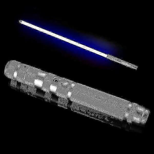 RGB lyssværd lasersværd med 7 farveskiftende tilstande og elektroniske FX lydeffekter til cosplay og samleobjekter Silver