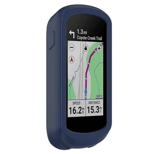 Til Garmin Explore 2 cykel-GPS-computer. Anti-fald blødt silikoneetui. Blue Style A