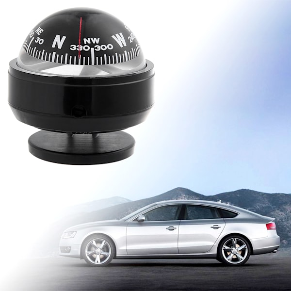 Dashboard Mount Navigationskompas Kugle til Bil Camping Vandring