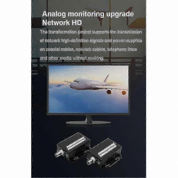 Koaksial til Ethernet-konverter til IP-netværks-CCTV-transmission op til 500M