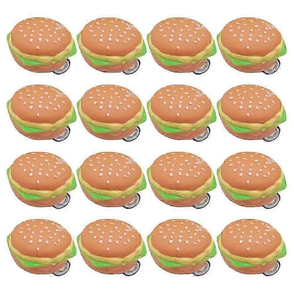 20 stk. Burger Friktionsdrevne Biler Børn Træk Tilbage Bil Legetøj Børnebil Legetøj