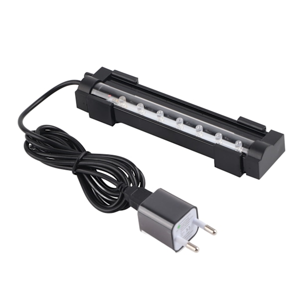 Flerfunktions LED Färgglad Ljusremsa Bubbelljusramp för Akvarium Fisk Tank 100-240v EU(DB-15 )