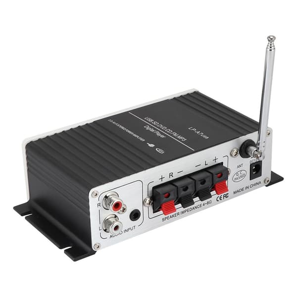 Bluetooth A7 Digital Audio Högtalare Effektförstärkare FM med Fjärrkontroll/USB/MP3