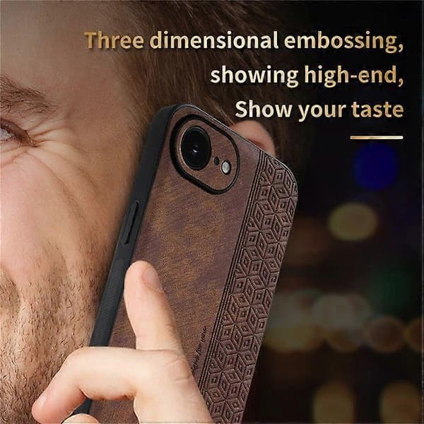 【03】For iPhone 16e Case Protective PU Leather Covered TPU Phone Case Green