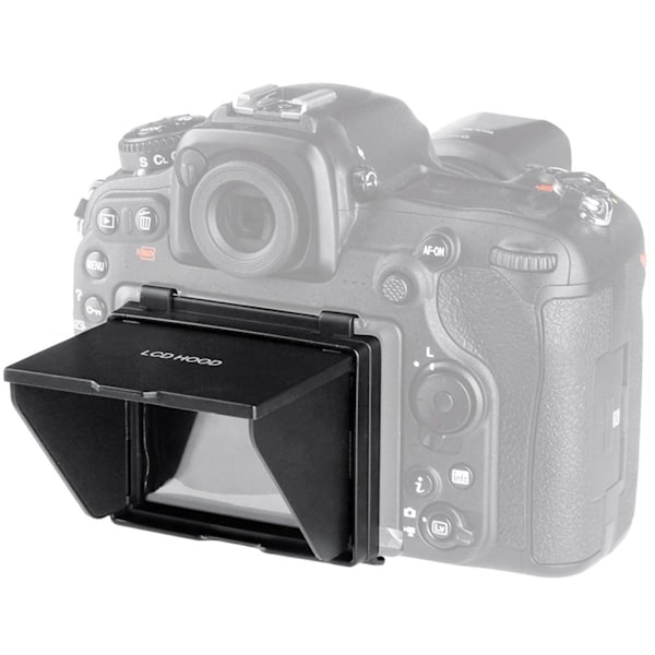 LCD Skärmskydd Pop up Kamera Solskydd Visir Solskydd Huvskydd för Nikon D500