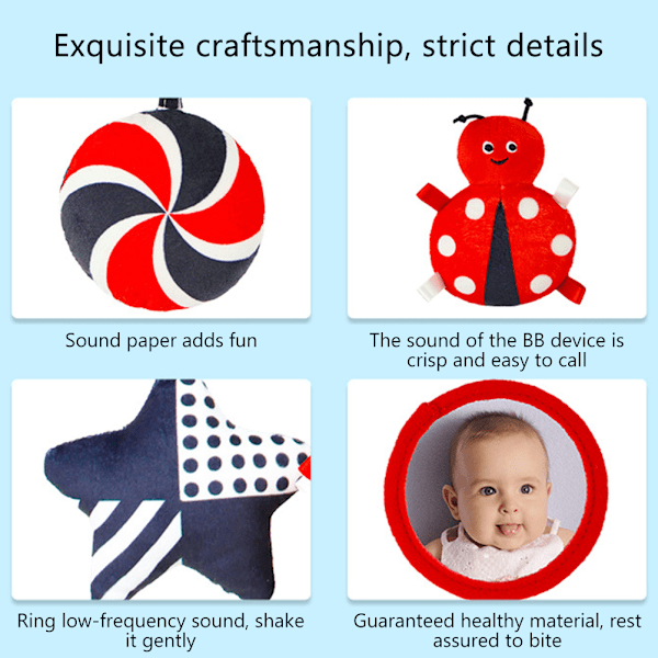 Spiral Aktivitets Hängande Barnvagnsleksaker för Baby Tecknad Barnvagn Leksak Vagn Sits Barnvagnsleksak Nyfödd Present