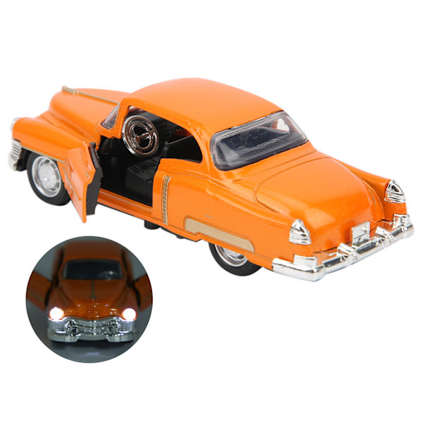 1:36 Børn Legering Simulation Bil Model Klassisk Lyd Lys Kid Træk Tilbage Bil Legetøj Gave (Orange)