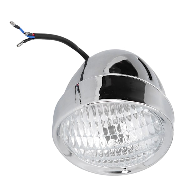 Høj Lysstyrke 12V Retro Motorcykel Forlygte Frontlampe, Forkromet Universal