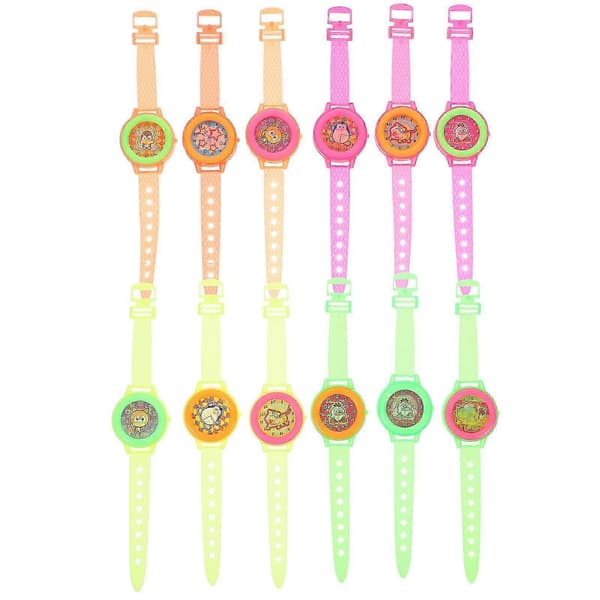 25 st barnklocka leksaker partyklocka armband mönsterbyte klocka leksaksklocka armband 19,00 x 3,50 x 1,00 cm