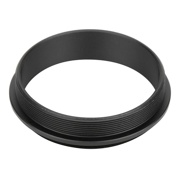 M48&#8209;M48 Han til Han Adapter Ring Aluminium Legering Sort 48mm Gevindstigning 0.75mm Tilbehør