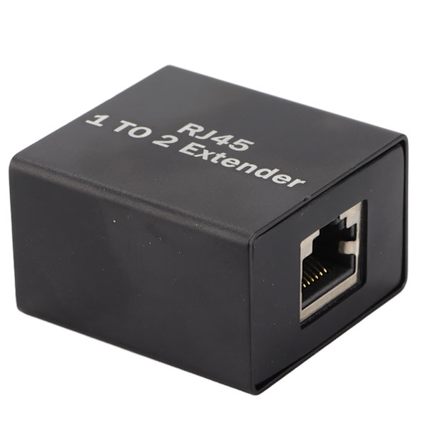Ethernet Splitter RJ45 Netværksstik Adapter Ethernet Socket Extender Splitter Én til To Splitter