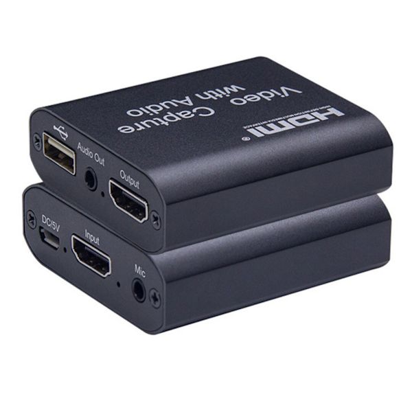 Videooptagelseskort med Loop Out, HDMI USB 2.0 Spiloptagelse Video Audio Recorder