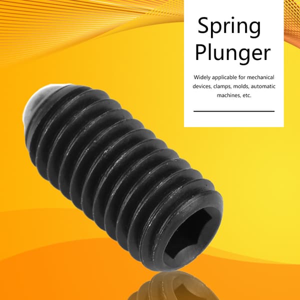 10 stk. M8 Skruegevind Hex Socket Kulstofstål Kugle Fjederstempler Sæt (M8*16)