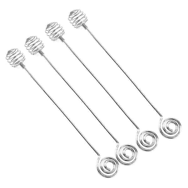 st kaffeomrörare metall honungsdoppa kaffedryck omrörare rörpinnar för kaffeblandningssked 20,4 * 2,7 * 2,7 cm