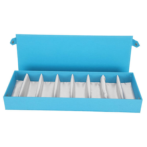 8 Fack Multi Solglasögonfodral Organizer Glasögon Glasögonfodral Förvaringslåda Blå