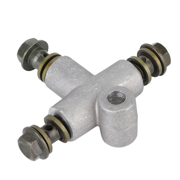 Hydraulisk bromsslangrörskoppling 3-vägs T-adapter för ATV Kart