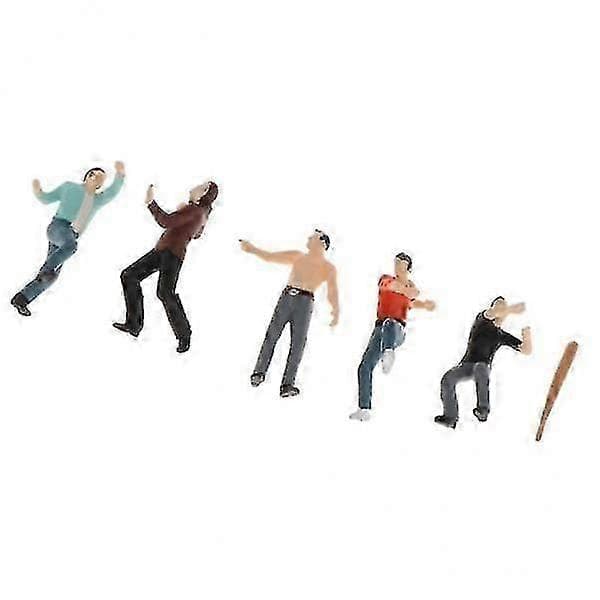 2x1:64 Gade Scene Diorama Figurer Karakter Harpiks Model Layout Indretning Rød Stil 2