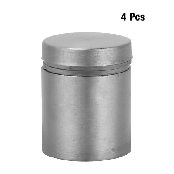 4st Reklampinnar i rostfritt stål, fästpinnar för glas (25*25mm)