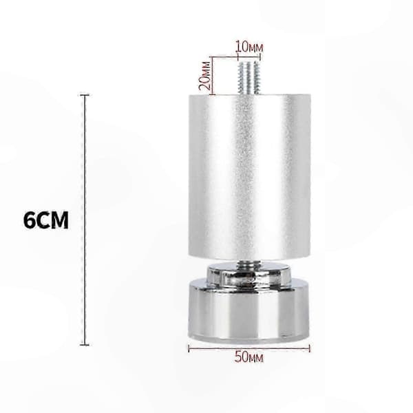 Robust møbelstøtte med justerbare metalben og M10-gevindforbindelse Argent 6cm