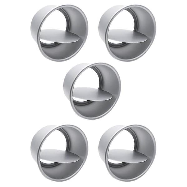 5 st tårtformar aluminiumlegering runda formar avtagbar botten cheesecakeform set