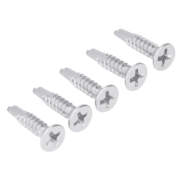 200 stk. selvborende skrue, krydskærv, undersænket hoved, 410 rustfrit stål, 19 mm nominel længde, M4.2‑18