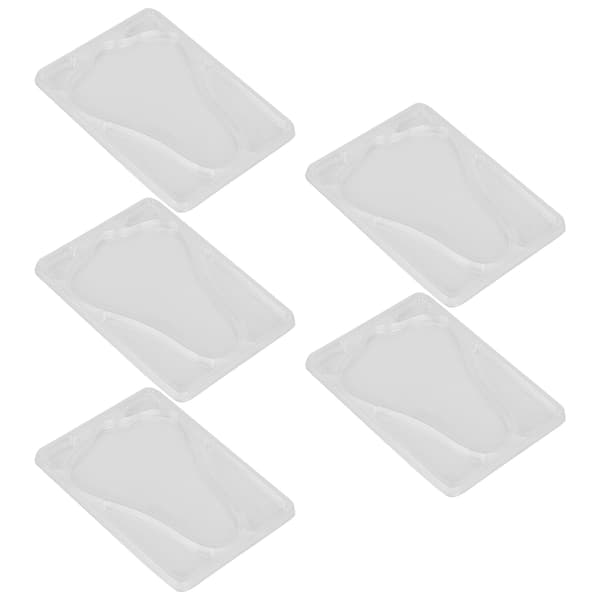 5 st Transparent DIY Näsmaskform Återanvändbar Näsmaskbricka för Ansiktsmaskmaskin