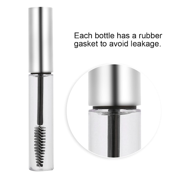 5 Färger 10ml Tom Mascara Tub med Ögonfransborste Tom Mascara Behållare Flaska #3