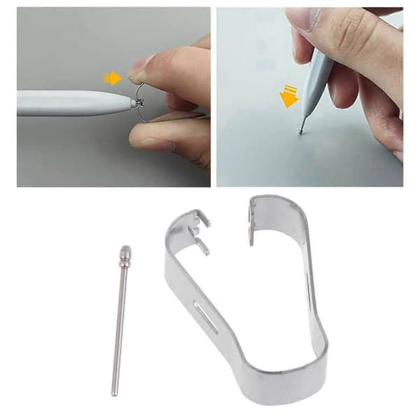 3-delte metalpenne-refiller med multifunktionel clips til bemærkelsesværdige Scribe Write-penne Threaded Round