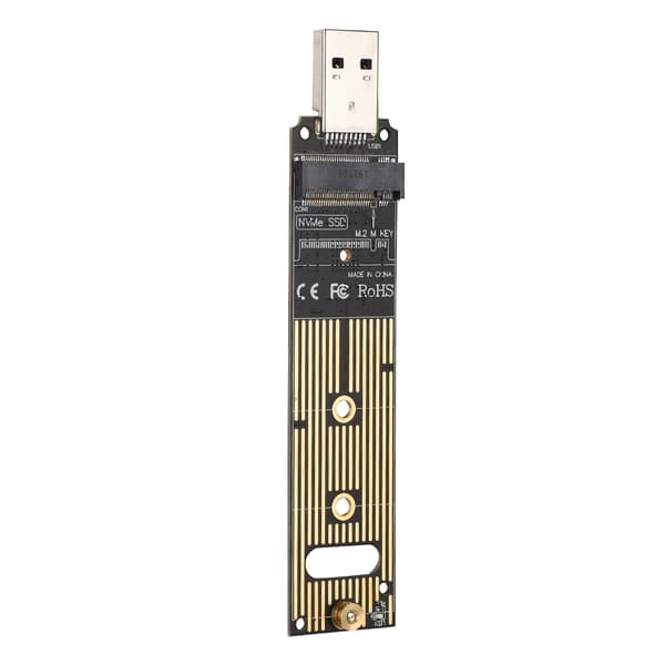 JMS583 M.2 NVME til USB3.0 Mobil Riser Kort til PCI E (KEY M) M.2 NVME SSD Udvidelseskort